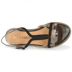 Chaussures Femme Sandales et Nu-pieds Karston SOBIO Noir -Sandales Soldes Boutique 19496524 500 F