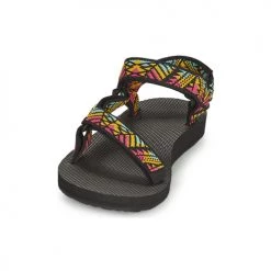 Chaussures Femme Sandales et Nu-pieds Teva ORIGINAL UNIVERSAL Noir / Multicolor -Sandales Soldes Boutique 19964922 500 C