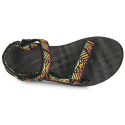 Chaussures Femme Sandales et Nu-pieds Teva ORIGINAL UNIVERSAL Noir / Multicolor -Sandales Soldes Boutique 19964922 500 F