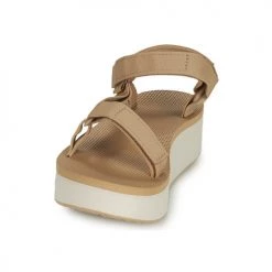 Chaussures Femme Sandales et Nu-pieds Teva FLATFORM UNIVERSAL Beige / Blanc -Sandales Soldes Boutique 19964930 500 C