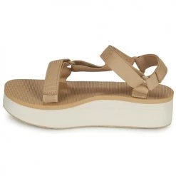 Chaussures Femme Sandales et Nu-pieds Teva FLATFORM UNIVERSAL Beige / Blanc -Sandales Soldes Boutique 19964930 500 D