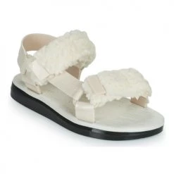 Chaussures Femme Sandales et Nu-pieds Melissa MELISSA PAPETTE FLUFFY RIDER AD Beige/Noir