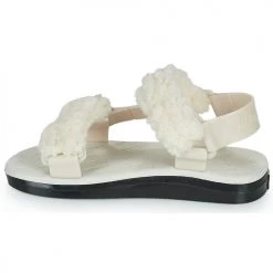 Chaussures Femme Sandales et Nu-pieds Melissa MELISSA PAPETTE FLUFFY RIDER AD Beige/Noir -Sandales Soldes Boutique 19984262 500 D