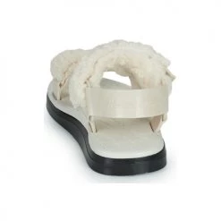 Chaussures Femme Sandales et Nu-pieds Melissa MELISSA PAPETTE FLUFFY RIDER AD Beige/Noir -Sandales Soldes Boutique 19984262 500 E