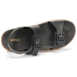 Chaussures Femme Sandales et Nu-pieds Melissa MELISSA WIDE SANDAL AD Noir -Sandales Soldes Boutique 19984267 500 F