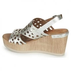 Chaussures Femme Sandales et Nu-pieds Dorking SALMA Argenté -Sandales Soldes Boutique 20274764 500 D