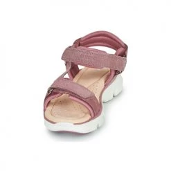 Chaussures Fille Sandales et Nu-pieds Geox J SANDAL LUNARE GIRL Rose -Sandales Soldes Boutique 20351981 500 C