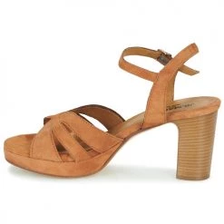 Chaussures Femme Sandales et Nu-pieds JB Martin MINA Marron -Sandales Soldes Boutique 20735531 500 D