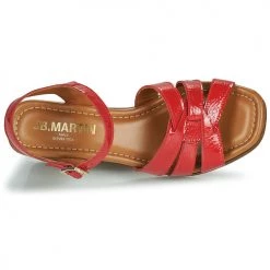 Chaussures Femme Sandales et Nu-pieds JB Martin DALLIA Rouge -Sandales Soldes Boutique 20735565 500 F