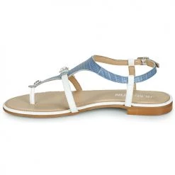 Chaussures Femme Sandales et Nu-pieds JB Martin AISSA Bleu -Sandales Soldes Boutique 20735620 500 D