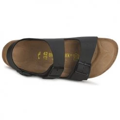 Chaussures Homme Sandales et Nu-pieds Birkenstock MILANO Noir -Sandales Soldes Boutique 20773 500 F