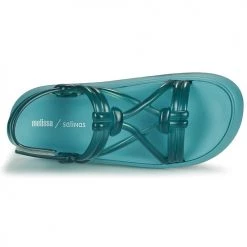 Chaussures Femme Sandales et Nu-pieds Melissa MELISSA PAPETE ESSENTIAL SAND. + SALINAS AD Bleu -Sandales Soldes Boutique 21083415 500 F