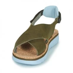 Chaussures Femme Sandales et Nu-pieds Camper ORUGA SANDAL Vert -Sandales Soldes Boutique 21087953 500 C