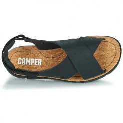 Chaussures Femme Sandales et Nu-pieds Camper ORUGA SANDAL Noir -Sandales Soldes Boutique 21087954 500 F