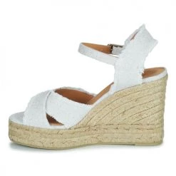 Chaussures Femme Sandales et Nu-pieds Castaner BROMELIA Blanc / Doré -Sandales Soldes Boutique 21097165 500 D