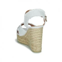 Chaussures Femme Sandales et Nu-pieds Castaner BROMELIA Blanc / Doré -Sandales Soldes Boutique 21097165 500 E