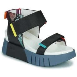 Chaussures Femme Sandales et Nu-pieds United nude DELTA RUN Noir / Bleu