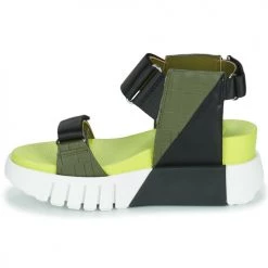 Chaussures Femme Sandales et Nu-pieds United nude DELTA RUN Noir / Jaune -Sandales Soldes Boutique 21097312 500 D