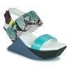 Chaussures Femme Sandales et Nu-pieds United nude DELTA WEDGE SANDAL Noir / Multicolore