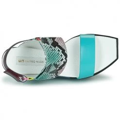 Chaussures Femme Sandales et Nu-pieds United nude DELTA WEDGE SANDAL Noir / Multicolore -Sandales Soldes Boutique 21097313 500 F