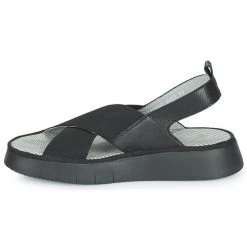 Chaussures Femme Sandales et Nu-pieds Fly London CAND Noir -Sandales Soldes Boutique 21097329 500 D