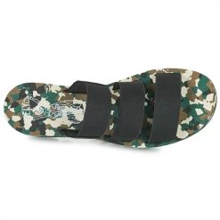 Chaussures Femme Sandales et Nu-pieds Fly London YIAN Noir / Kaki -Sandales Soldes Boutique 21097331 500 F