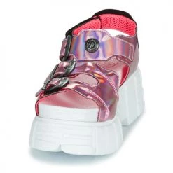 Chaussures Femme Sandales et Nu-pieds New Rock DISCO HOLO Rose irisé -Sandales Soldes Boutique 21097993 500 C