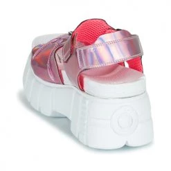 Chaussures Femme Sandales et Nu-pieds New Rock DISCO HOLO Rose irisé -Sandales Soldes Boutique 21097993 500 E
