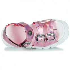 Chaussures Femme Sandales et Nu-pieds New Rock DISCO HOLO Rose irisé -Sandales Soldes Boutique 21097993 500 F