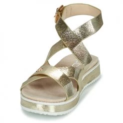 Chaussures Femme Sandales et Nu-pieds Les Petites Bombes DELPHY Or -Sandales Soldes Boutique 21099254 500 C