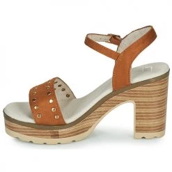 Chaussures Femme Sandales et Nu-pieds Les Petites Bombes DIANE Camel -Sandales Soldes Boutique 21099262 500 D