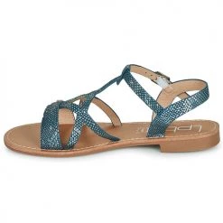 Chaussures Femme Sandales et Nu-pieds Les Petites Bombes DARCY Bleu -Sandales Soldes Boutique 21099285 500 D