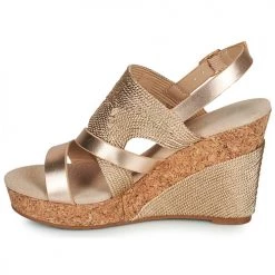 Chaussures Femme Sandales et Nu-pieds Les Petites Bombes MELINE Or / Rose -Sandales Soldes Boutique 21099293 500 D