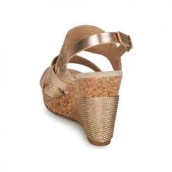 Chaussures Femme Sandales et Nu-pieds Les Petites Bombes MELINE Or / Rose -Sandales Soldes Boutique 21099293 500 E