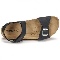 Chaussures Garçon Sandales et Nu-pieds Geox J GHITA BOY B Marine / Rouge -Sandales Soldes Boutique 21124618 500 F