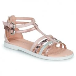 Chaussures Fille Sandales et Nu-pieds Geox J SANDAL KARLY GIRL Rose