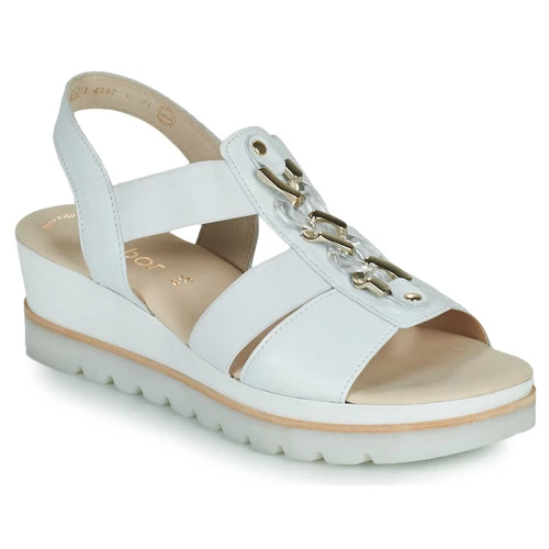Chaussures Femme Sandales et Nu-pieds Gabor 8464221 Blanc 1 Chaussures Femme Sandales et Nu-pieds Gabor 8464221 Blanc