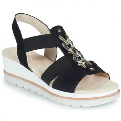 Chaussures Femme Sandales et Nu-pieds Gabor 8464216 Noir