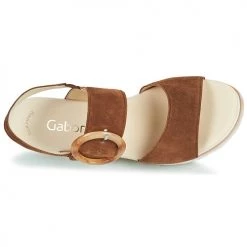 Chaussures Femme Sandales et Nu-pieds Gabor 8464518 Marron -Sandales Soldes Boutique 21132990 500 F