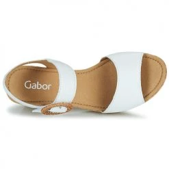 Chaussures Femme Sandales et Nu-pieds Gabor 8576021 Blanc -Sandales Soldes Boutique 21132992 500 F