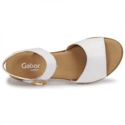 Chaussures Femme Sandales et Nu-pieds Gabor 8277250 Blanc -Sandales Soldes Boutique 21132996 500 F