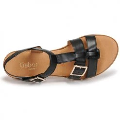 Chaussures Femme Sandales et Nu-pieds Gabor 8277457 Noir -Sandales Soldes Boutique 21132998 500 F
