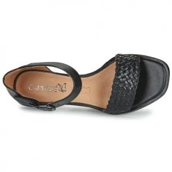 Chaussures Femme Sandales et Nu-pieds Caprice 28205 Noir -Sandales Soldes Boutique 21134783 500 F