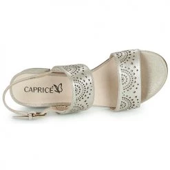 Chaussures Femme Sandales et Nu-pieds Caprice 28203 Argenté -Sandales Soldes Boutique 21134789 500 F