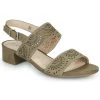 Chaussures Femme Sandales et Nu-pieds Caprice 28203 Kaki
