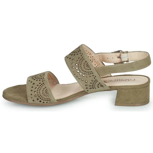 Chaussures Femme Sandales et Nu-pieds Caprice 28203 Kaki 4 Chaussures Femme Sandales et Nu-pieds Caprice 28203 Kaki – Image 4