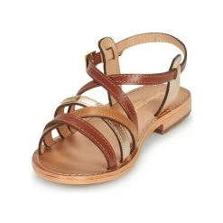 Chaussures Femme Sandales et Nu-pieds Les Tropéziennes par M Belarbi HAPAX Marron / Or -Sandales Soldes Boutique 21134867 500 C