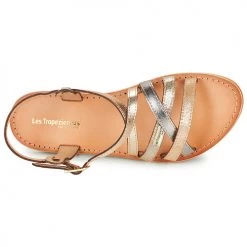 Chaussures Femme Sandales et Nu-pieds Les Tropéziennes par M Belarbi HAPAX Or / Argent -Sandales Soldes Boutique 21134873 500 F