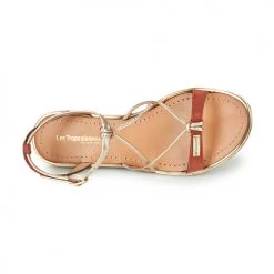 Chaussures Femme Sandales et Nu-pieds Les Tropéziennes par M Belarbi HIRONBUC Marron / Or -Sandales Soldes Boutique 21134874 500 F