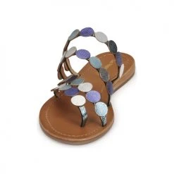 Chaussures Femme Sandales et Nu-pieds Les Tropéziennes par M Belarbi HOROND Bleu / Argent -Sandales Soldes Boutique 21134879 500 C